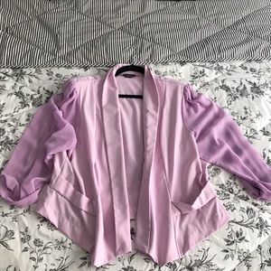 City Chic Cropped Lavender Jacket
